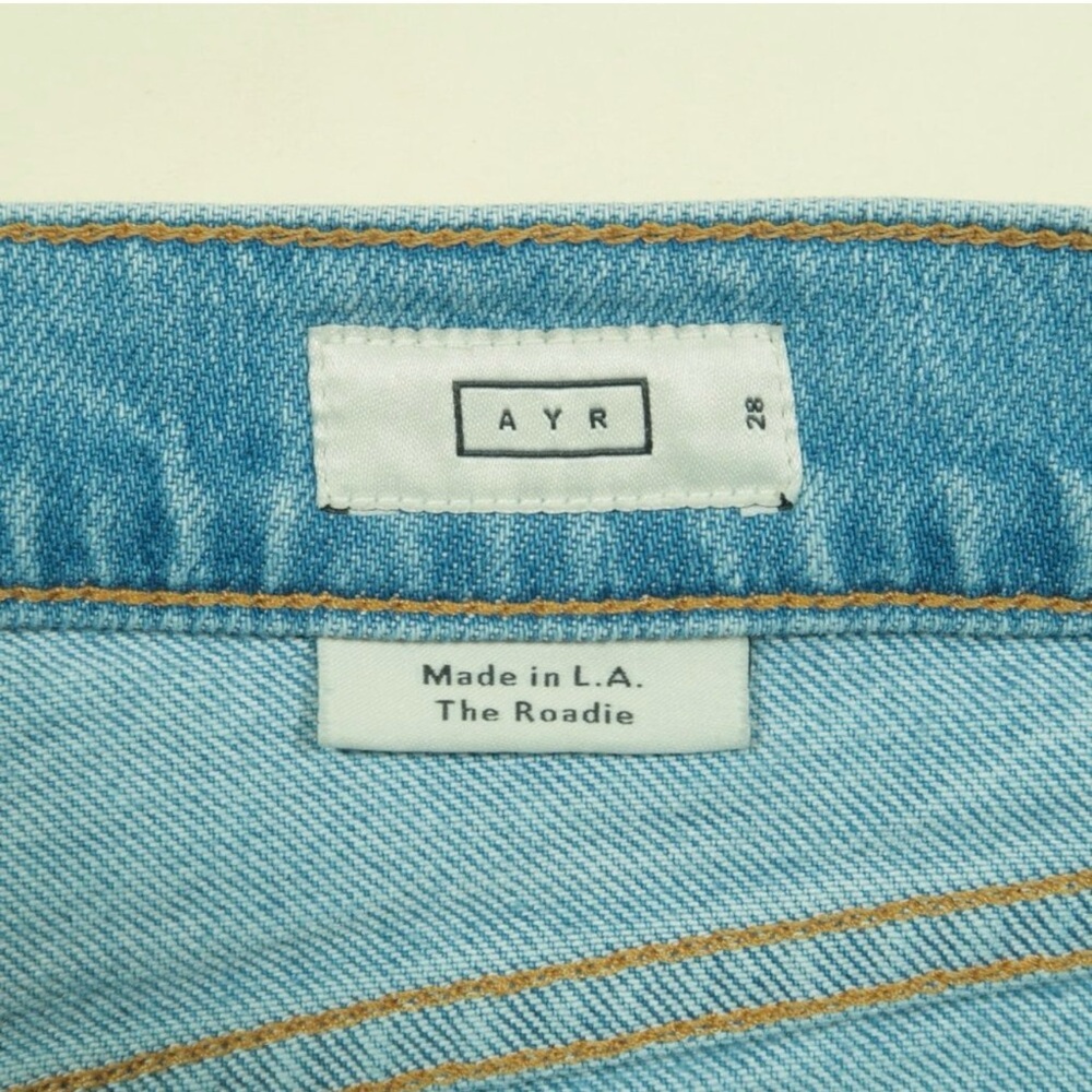 AYR The Roadie Straight Leg Jeans Womens 28 Blue Ghost Ranch Stretch Denim - Picture 4 of 10